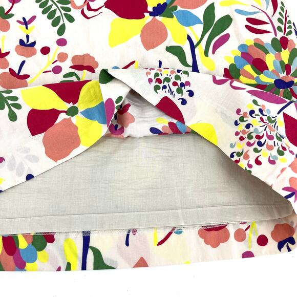 Boden Women’s Floral Cotton Summer A-line Knee Length Lined Skirt (8) Flowers - Picture 4 of 4